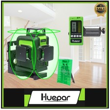 Huepar 3D Green Beam Cross Line Selfleveling Laser with Remote Control +Receiver picture