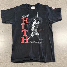 Vtg 1994 Babe Ruth Signature Series T Shirt Numbered Single Stitch Rare picture
