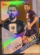 2022-23 Topps UEFA Club Competitions - Best of the Best Lionel Messi Gold picture