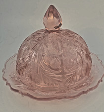 moser pink inverted thistle butter 4.75 w  5.5h picture