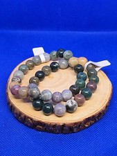 Ocean Jasper 10-12mm Polished Bead Stretch Bracelet OSFM picture