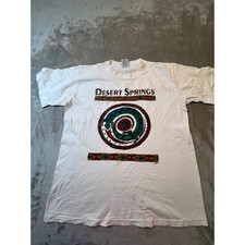VTG Desert Springs T Shirt Mens Medium White Southwest Lizard Graphic USA Made picture