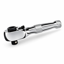 Powerbuilt 1/4 Inch Drive 72 Teeth Dual Head Stubby Ratchet - 940478 picture