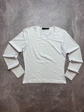 Marithe Francois Girbaud White Long Sleeve Top Women's Y2K Size M picture