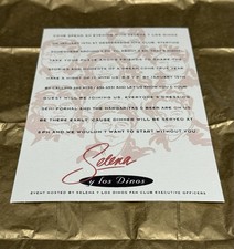 Selena Y Los Dinos Private Party Invite picture