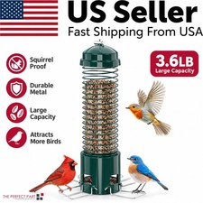 Squirrel Proof Bird Feeder Metal Bird Feeders for Outdoors Hanging 3.6LB Large picture