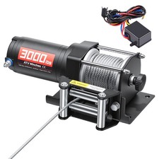 Uimoso 3000 lbs Electric Winch for ATV/UTV with 12V Steel Cable and Wired Remote picture