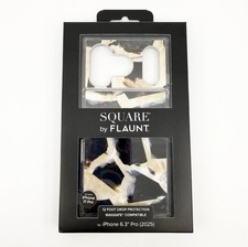 Square By Flaunt Case iPhone 17 PRO Brown Abalone Shell Pattern NEW SEALED picture