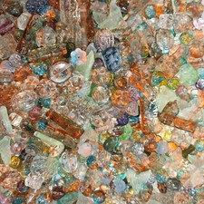 100g Glass beads lot jewelry making mix variety bead supplies Read Description picture