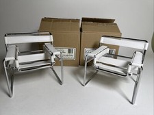 Horsman Urban Environment Tubular Chairs White NEW Set of 2 picture