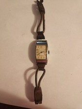Vintage 1930s Waltham Art Deco Tank Wristwatch Rectangular Mechanical Watch picture