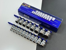 NEW Carlyle Tools NAPA SS12119M 19pc Metric 10-28mm 1/2” Drive Socket Set, 12 PT picture