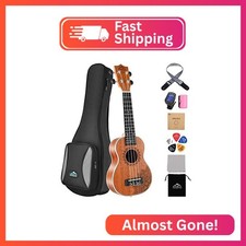 EASTROCK Soprano Ukulele 21 inch Sapele Beginners Kit picture