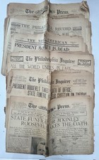 Lot of President McKinley Election & Death Newspapers 1900-1901 Philadelphia PA picture