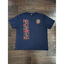 NWOT Thanksgiving Graphic T-Shirt Navy Women's XL picture