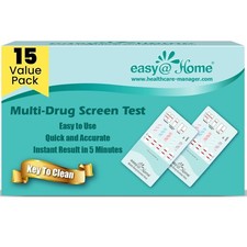 Easy@Home 5 Panel Urine Drug Test 15 Pack Fast Accurate Home Dip THC COC OPI MET picture