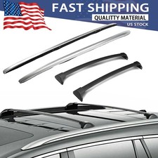 4Pcs Fits for 2014-2021 Acura MDX Roof Side Rail Rack Cross Bars Crossbars Cargo picture