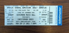 2021 Christopher Cross @ The Birchmere Ticketmaster Ticket Stub picture