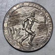 1968 Mexico Olympics Commemorative Silver Medal .999 Silver MS+++++ Rare picture