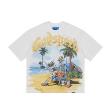 Godspeed NextGen Crew Neck T-Shirt Skeleton Beach II Mens White SKELETON BEACH picture