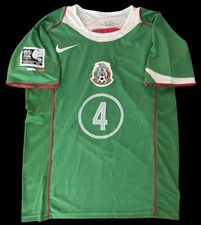 Rafa Márquez #4 Mexico 2005 Home Jersey L Green Nike Selección Soccer picture