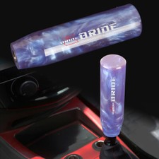 Universal JDM BRIDE Purple Pearl Long Stick Manual Gear Shift Knob Shifter 15cm picture