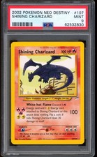 2002 Pokemon Shining Charizard Neo Destiny Unlimited Holo G #107 PSA 9 MINT picture