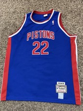 Mitchell & Ness Authentic NBA Detroit Pistons Tayshaun Price Jersey Sz 48 picture