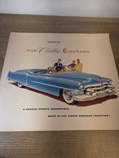 1953 Cadillac Eldorado Convertible Sales Brochure Folder Nice Original 53 picture
