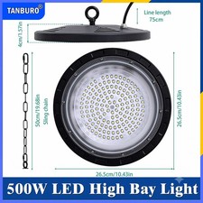 10 Pack 500W UFO Led High Bay Light Commercial Industrial Factory Led Shop Light picture