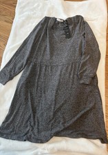 Fantaslook Gray Long Sleeve Casual Dress Size M picture