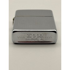 1982 Zippo Regular Vertical Ribbed 1974 Slash Date Code Lighter Vintage USA picture