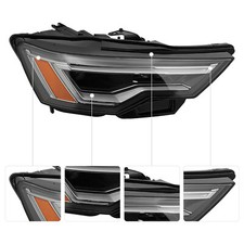 For 2019-2021 Audi A6 LED Headlight Assembly Headlamp 6 Pins Passenger Side RH picture
