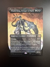 MTG The Hobbit Witch-king, Bringer of Ruin Borderless 0061 Surge Foil picture