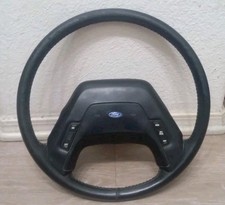 1987-1991 Ford F-150 F-250 F-350 Bronco Factory OEM Leather Steering Wheel picture