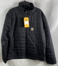 Carhartt Gilliam Jacket Insulated Puffer The Off Weeks Embroidery Black NWT Sz L picture
