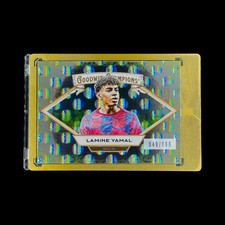 LAMINE YAMAL RARE /199 YELLOW CIRCLES FOIL 2025 Upper Deck Goodwin Champions picture