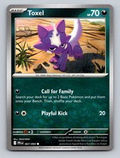Toxel 067/094 Common Phantasmal Flames Pokemon Lightly Played picture