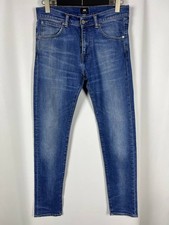 EDWIN ED-85 Slim Tapered Blue Denim Stretch Jeans Size W32 L32 picture