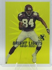 1999 Skybox EX Century Randy Moss Bright Lights Yellow Acetate Insert #1 SP picture