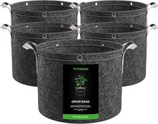 VIVOSUN 5-Pack 25 Gal Grow Bags,Nonwoven Fabric Pots w/ Strap Handles picture