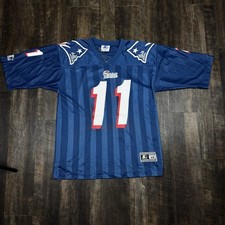 Starter Drew Bledsoe #11 New England Patriots NFL Football Jersey Blue Size 48 picture