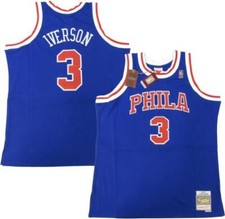 1996-97 Allen Iverson #3 76ers Mens Mitchell & Ness Swingman Jersey $130 picture