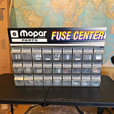 NOS Vintage Mopar Fuse Center Display 500+ OEM Fuses Chrysler Dodge Jeep picture