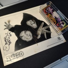 Rare Twiztid Band Artist Signed Photo And Vintage Candy Bar Lot ICP Juggalo picture