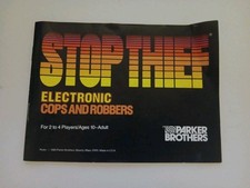 Parker Brothers Stop Thief Electronic Cops Robbers Board Game Instructions Book picture