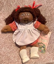 Very Early 83 Coleco African American Cabbage Patch Kids Girl Double Hong Kong picture
