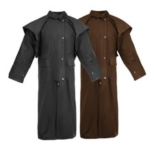 Unisex Western Oilskin Duster Coat | Waterproof Jacket – Economy Budget Edition picture