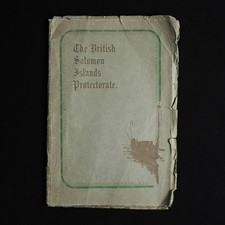 1923 British Solomon Islands Protectorate Handbook Colonial Map Pacific Oceania picture
