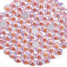 Beadsland Flat Back Crystal Rhinestones,Light Pink AB, SS16, 1440pcs | Flatba... picture